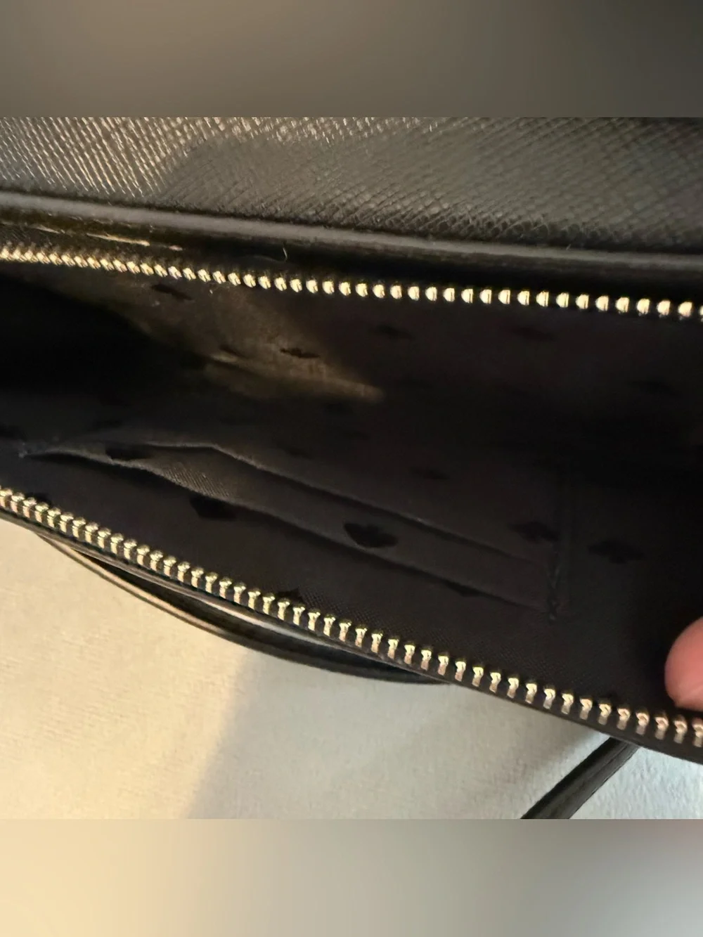 kate spade Black Leather Crossbody bag